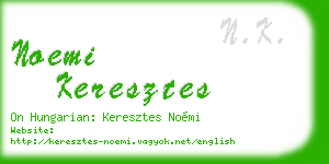 noemi keresztes business card